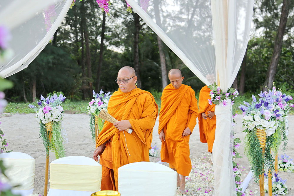 Krabi Beach Monk Blessing