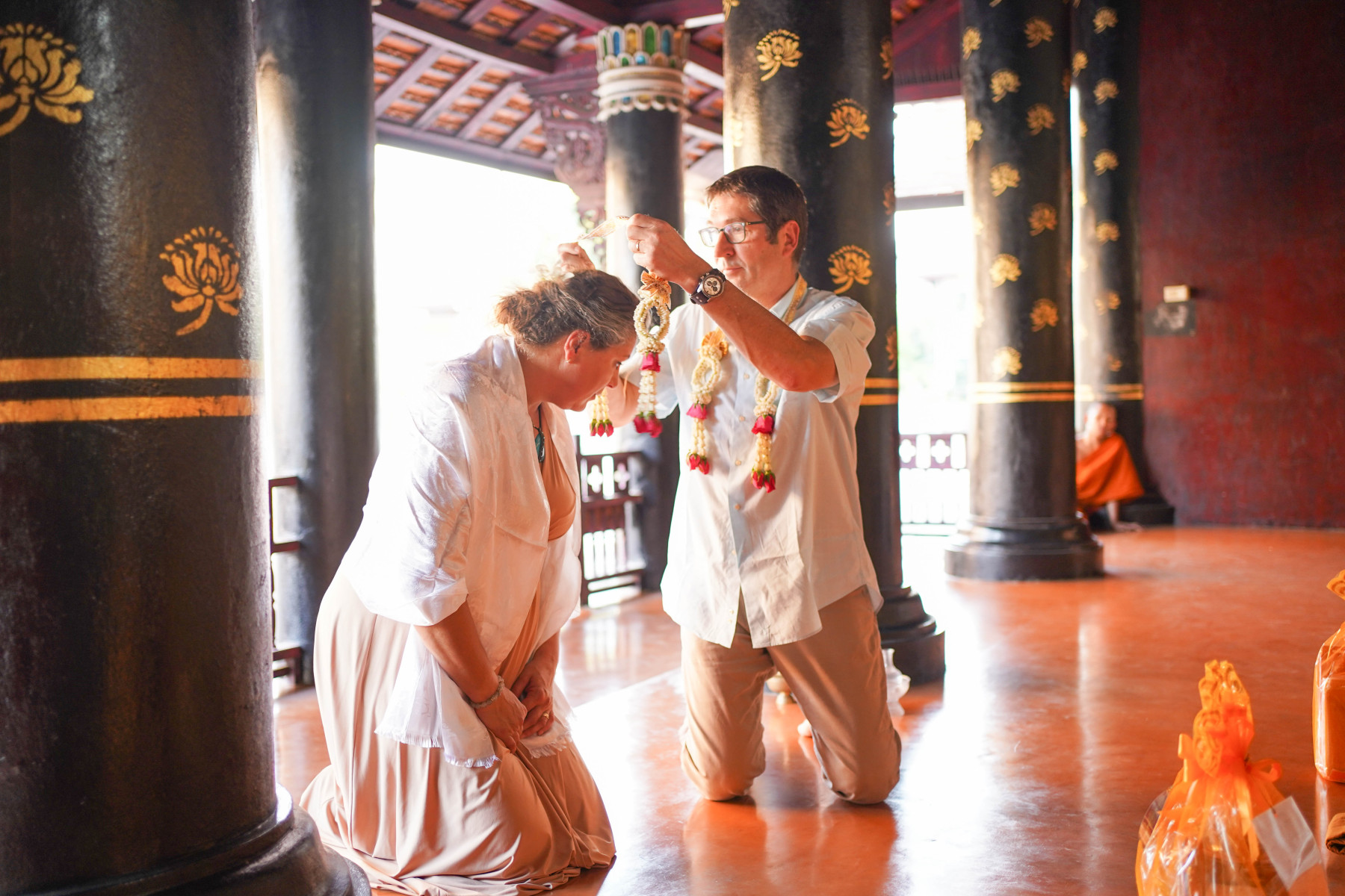 Buddhist Ceremony Chiang Mai Christian and Adriana 3