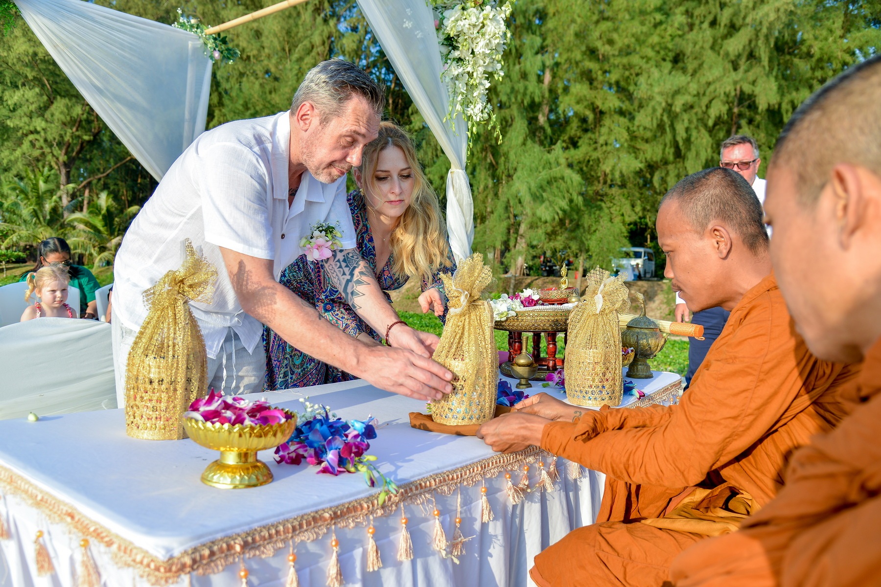 Buddhist Ceremony Khaolak Alexandra and Zsolt 2