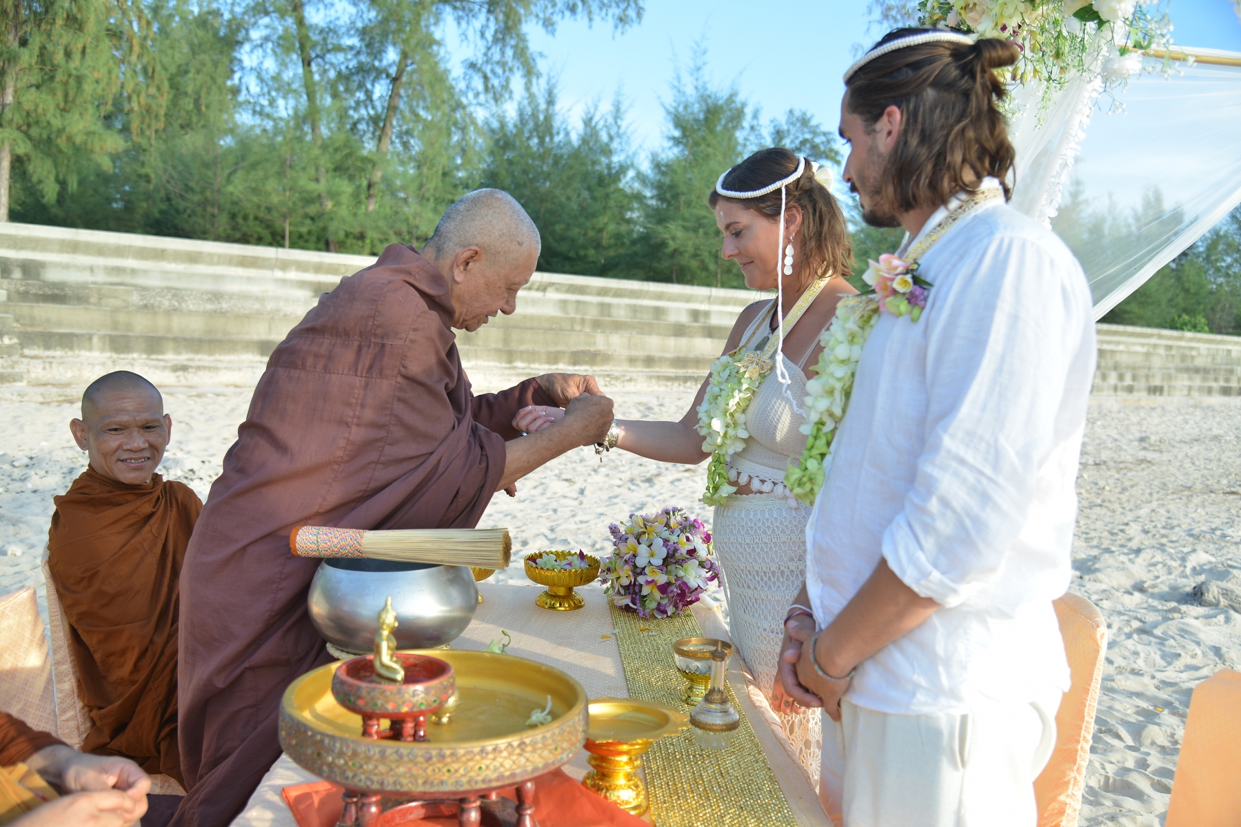 Buddhist Ceremony Koh Lanta Delfina and Jose 1
