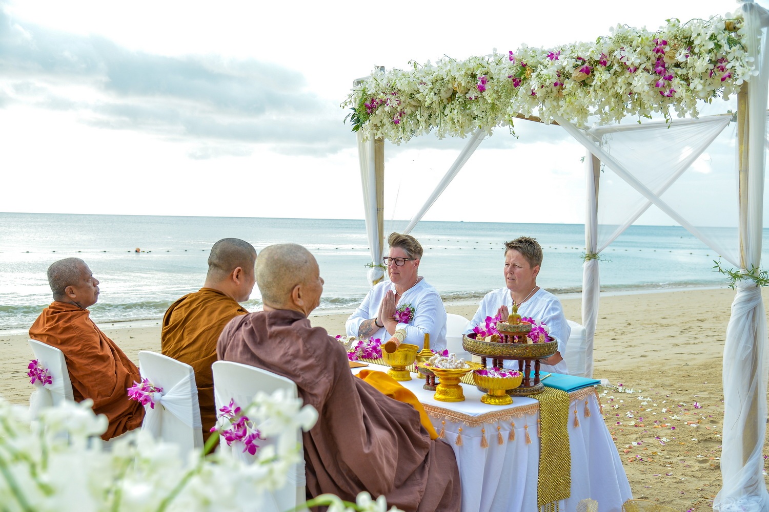 Buddhist Ceremony Koh Lanta Kate and Julie 1