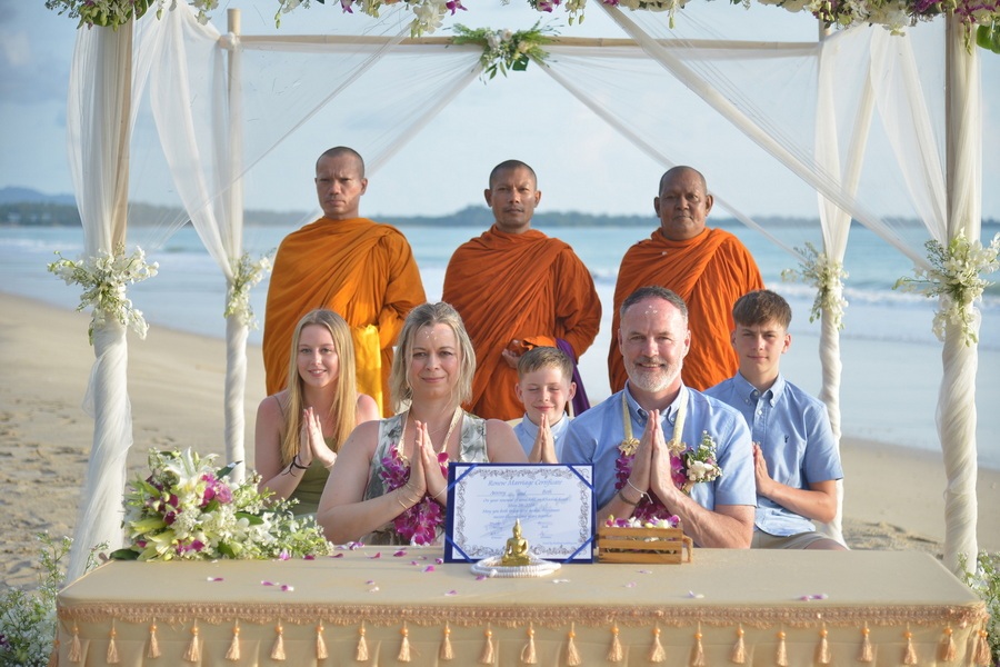 Buddhist Ceremony Koh Yao Antony and Beth 2