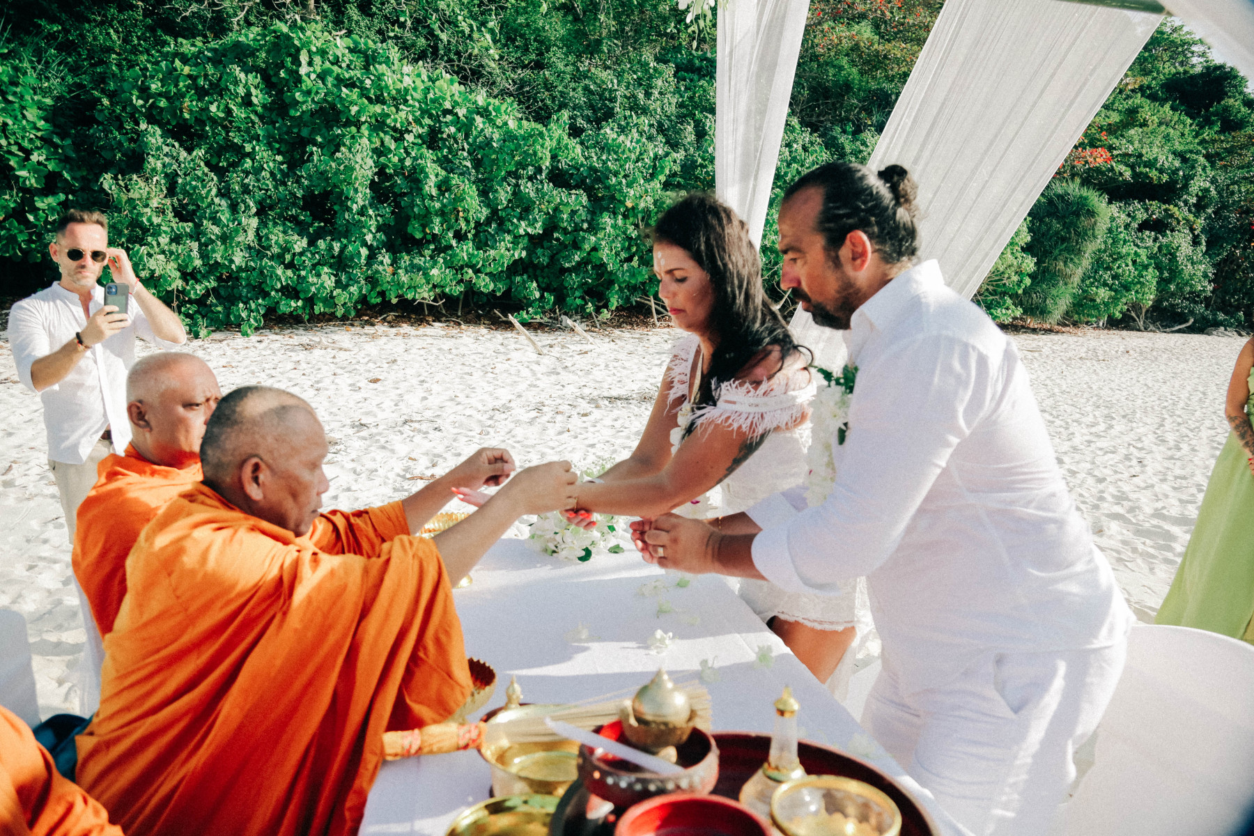 Buddhist Ceremony Phi Phi Island Dinora and Michael 3