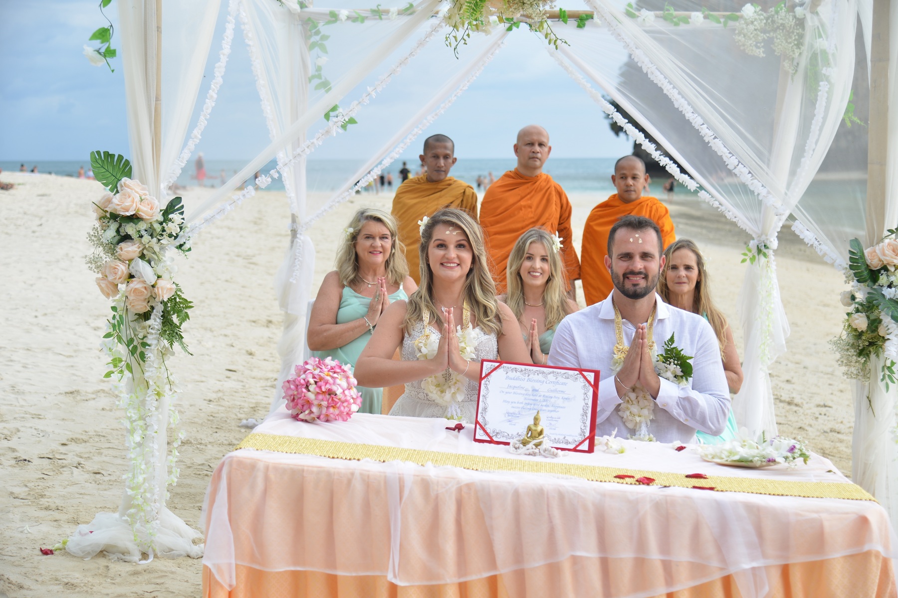 Buddhist Ceremony Railay Bay Ferrari and Guilherme 1
