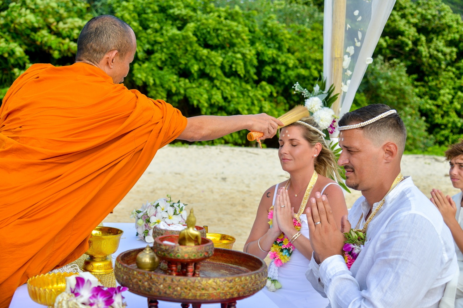 Buddhist Ceremony Railay Bay Marjorie and Julien 3