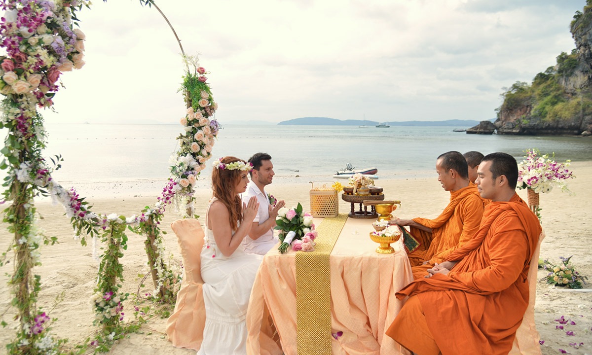 Buddhist Ceremony Railay Bay Oscar and Marcalla 2