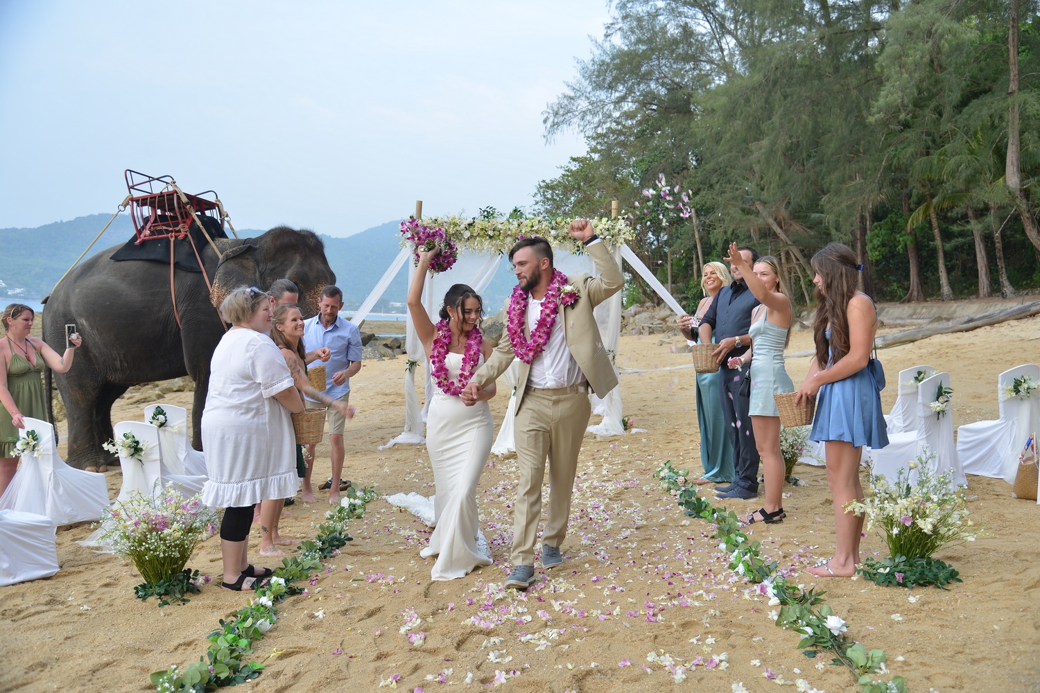 Thai Elephant Wedding Phuket Kalip and Brandy 3