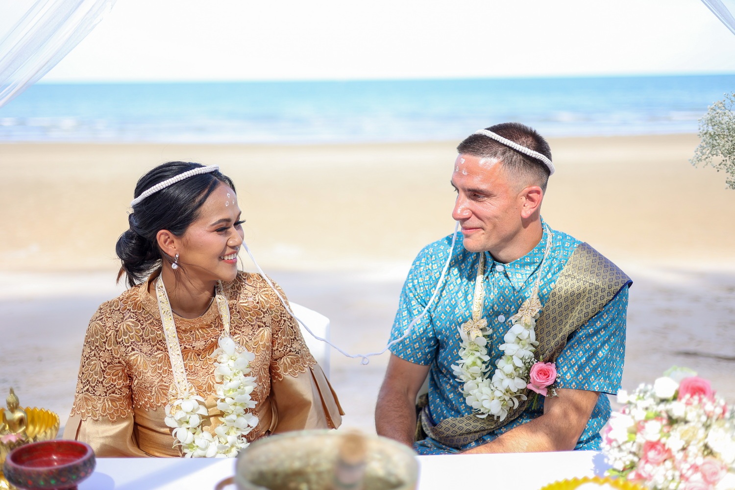 Thai ceremony Hua Hin Borath and Kevin 4