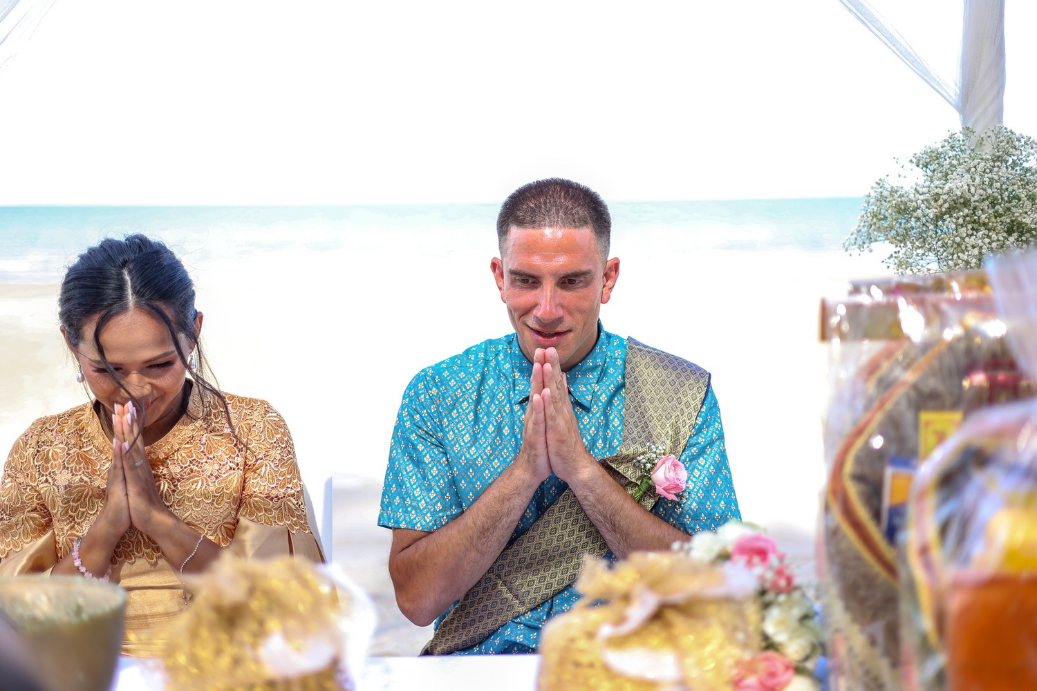 Thai ceremony Hua Hin Borath and Kevin 5