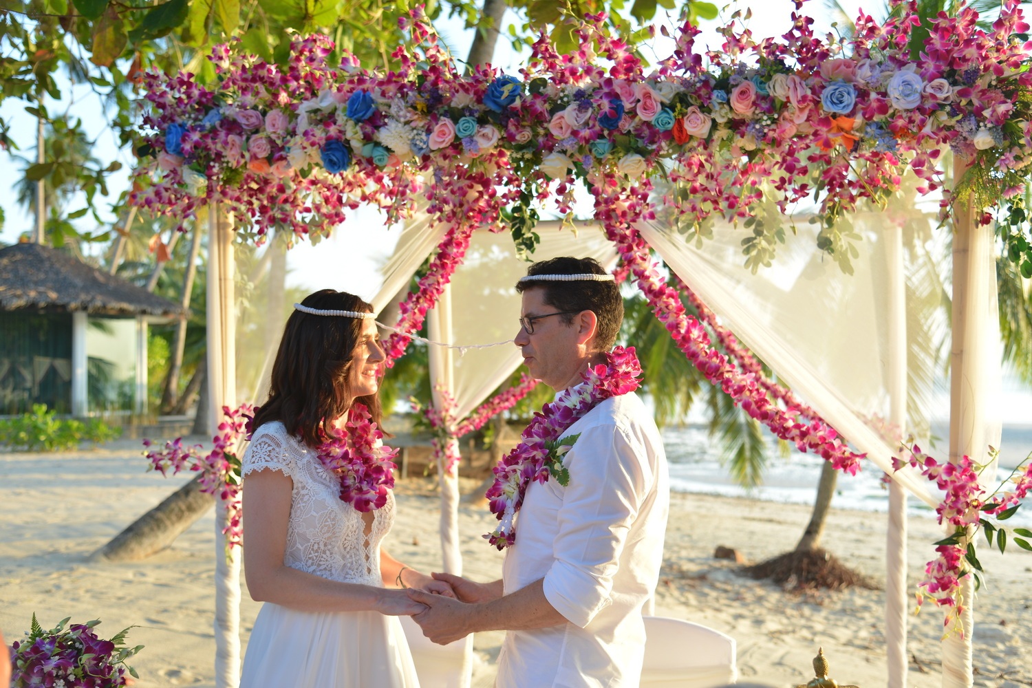 Thai ceremony Koh Samui Aurélie and Lionel 1