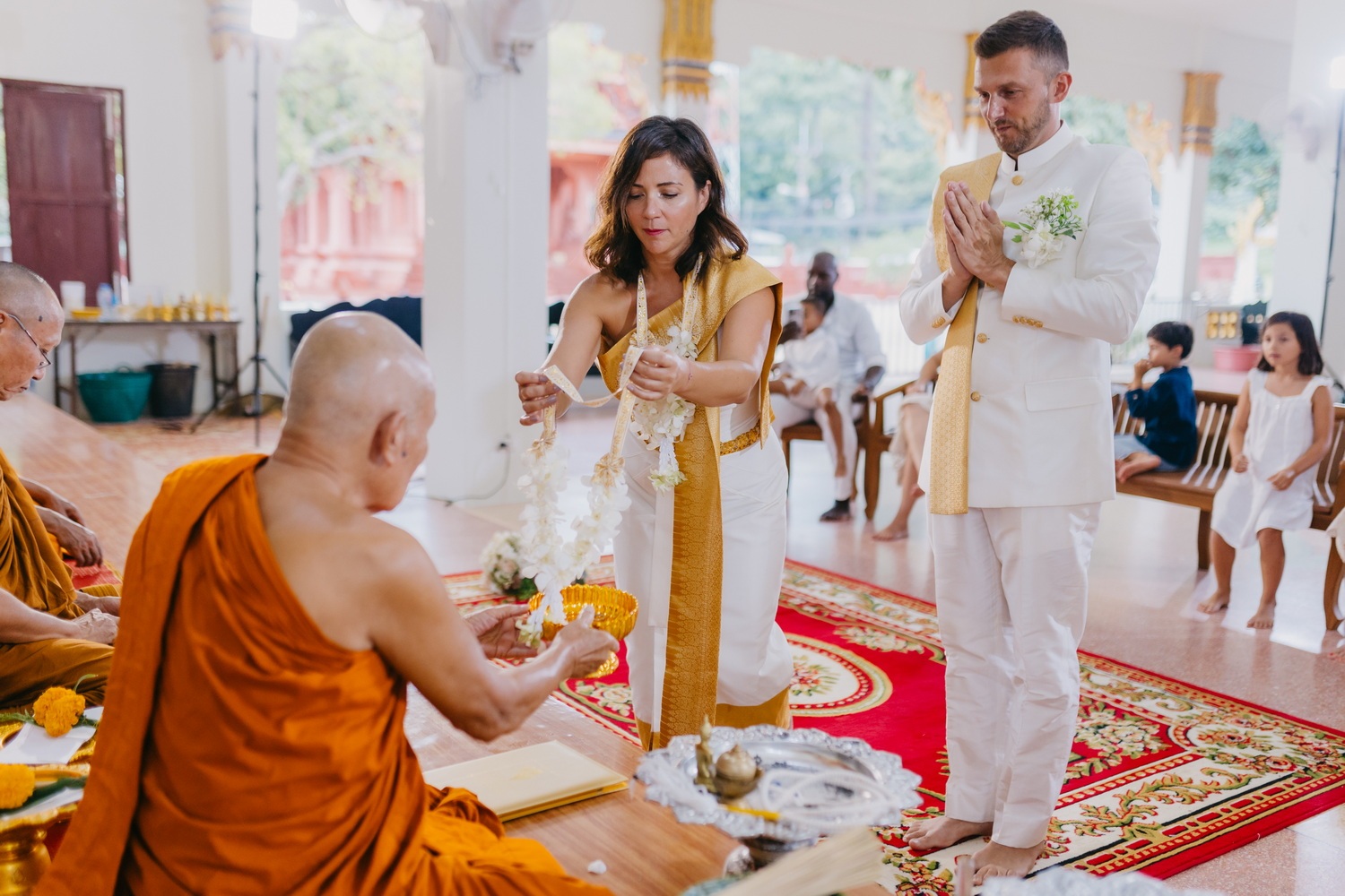 Thai ceremony Koh Samui Jean and Charlène 1