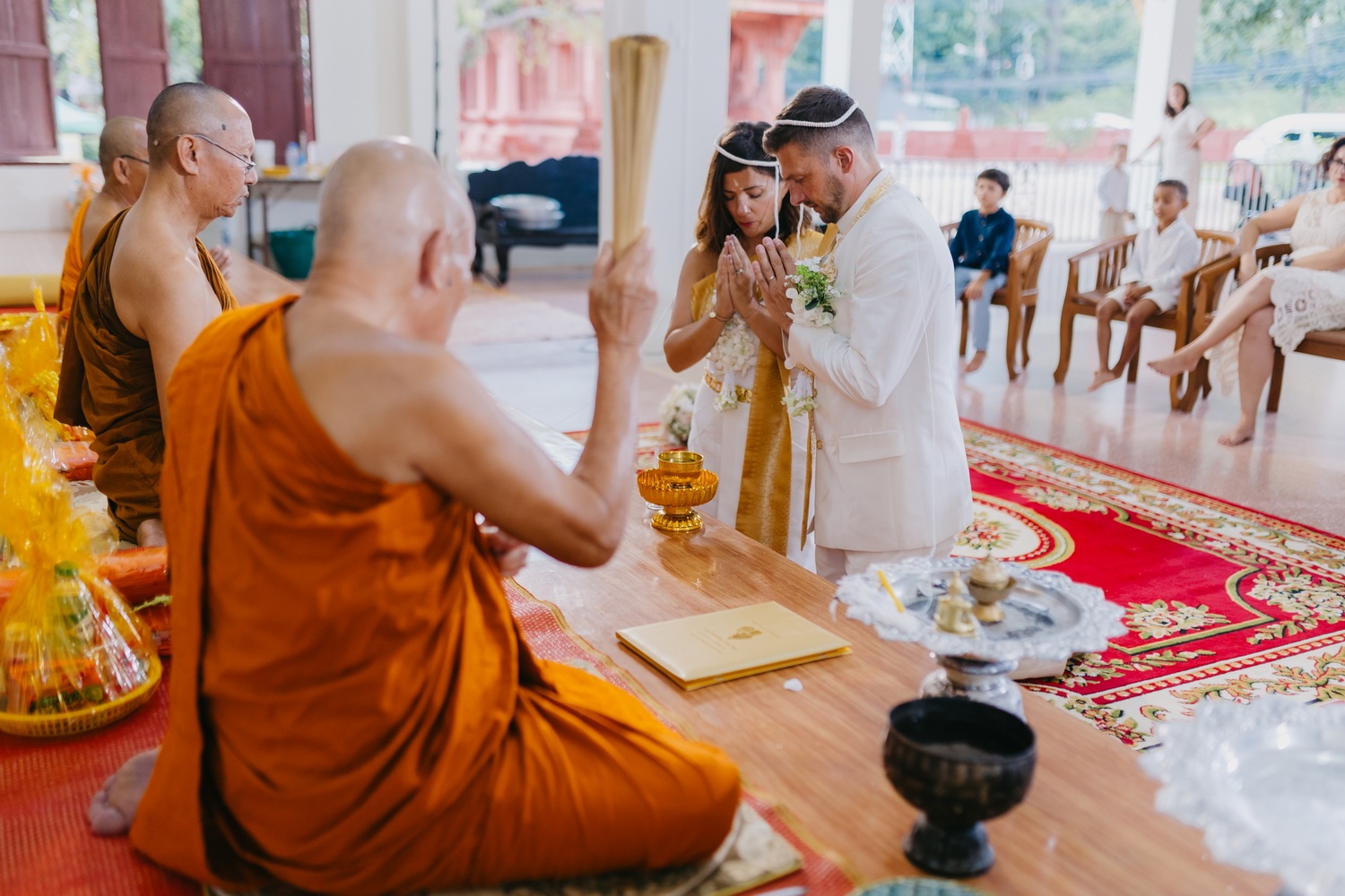 Thai ceremony Koh Samui Jean and Charlène 2