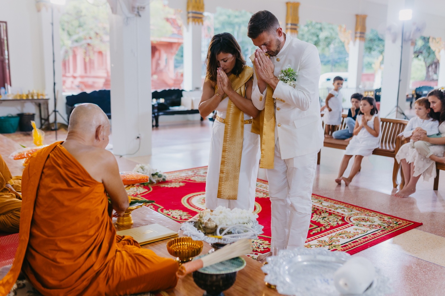 Thai ceremony Koh Samui Jean and Charlène 3