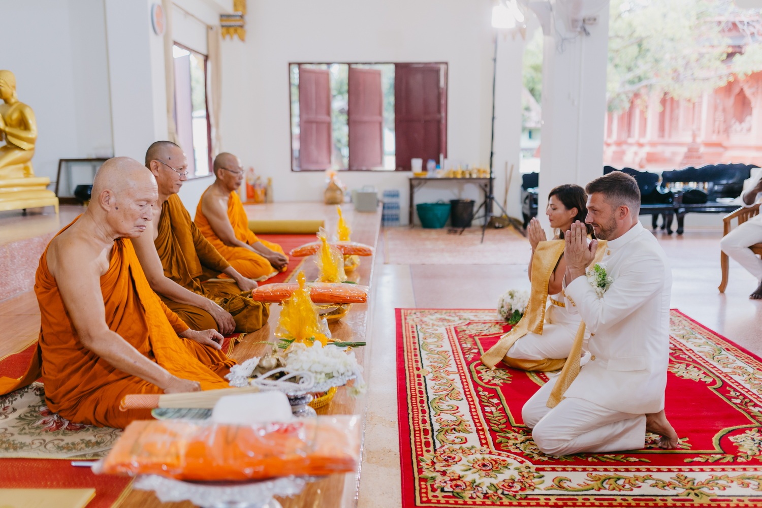 Thai ceremony Koh Samui Jean and Charlène 4