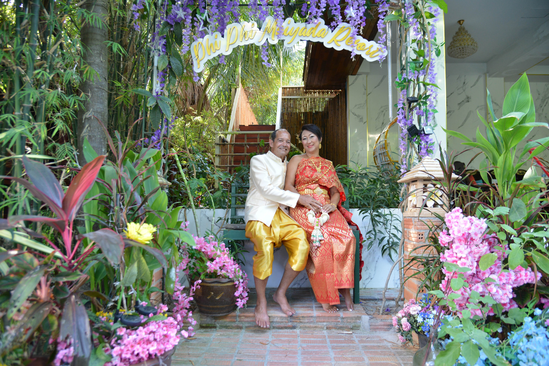 Thai ceremony Phi Phi Island Claude and Françoise 1
