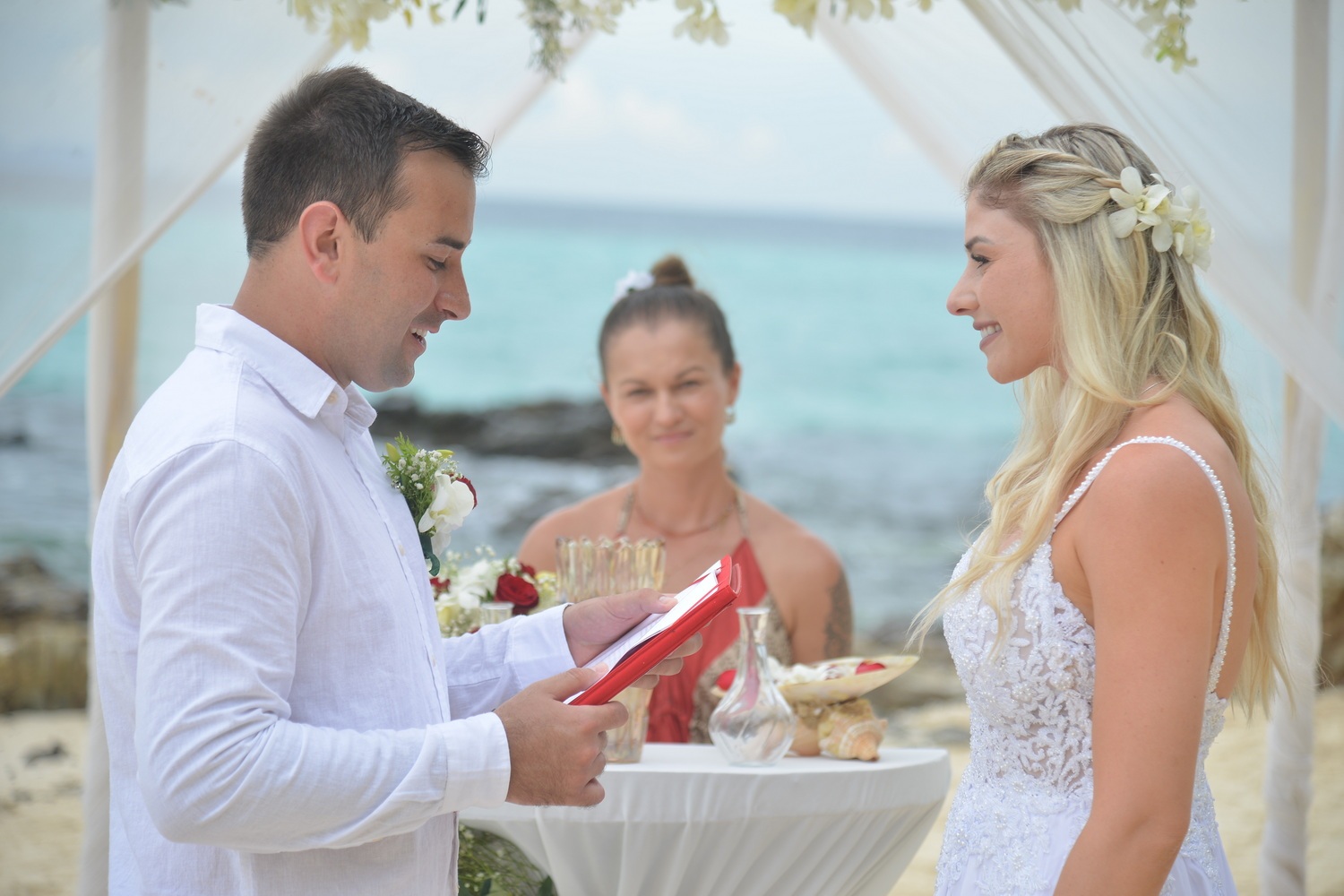 Western ceremony Phi Phi Island Ana and Eduardo 2