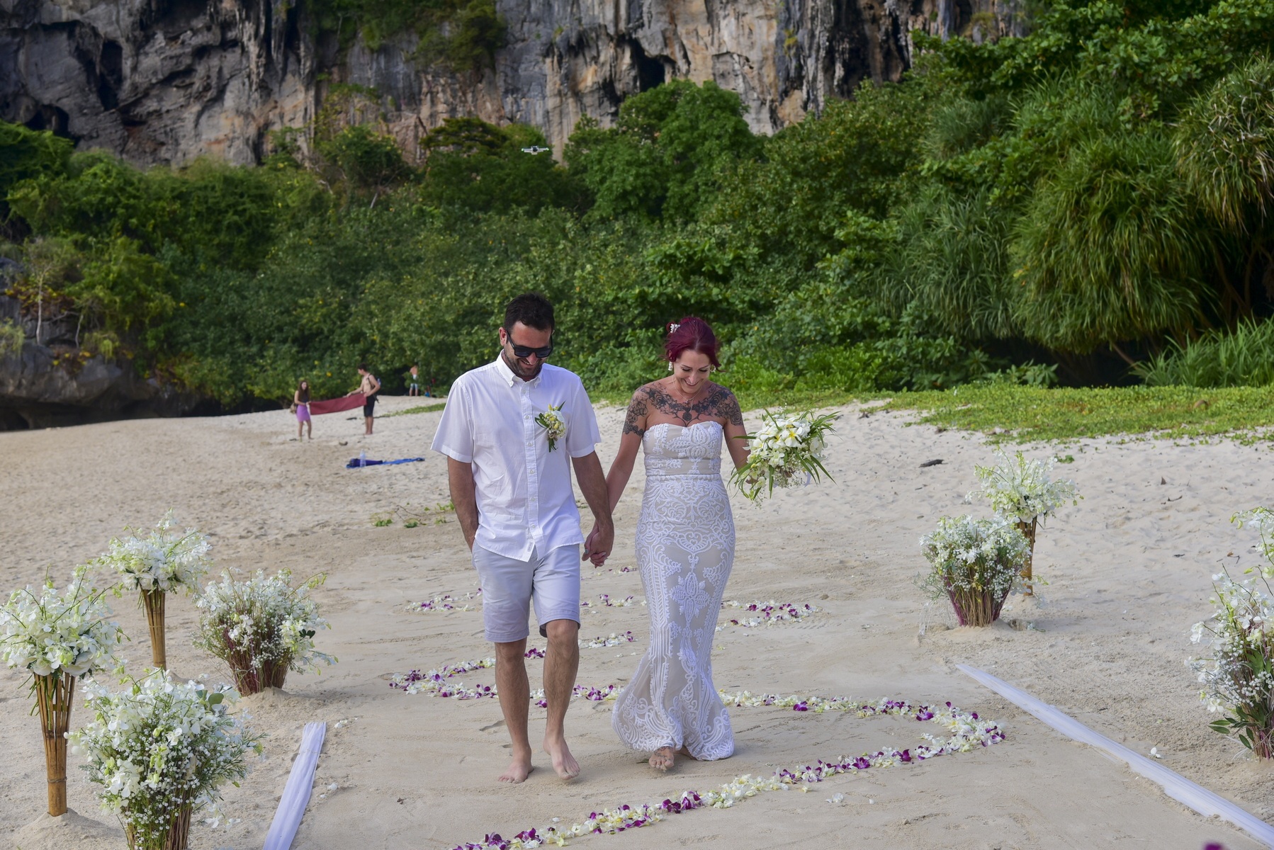 Western ceremony Railay Bay Dawn and Ashley 4