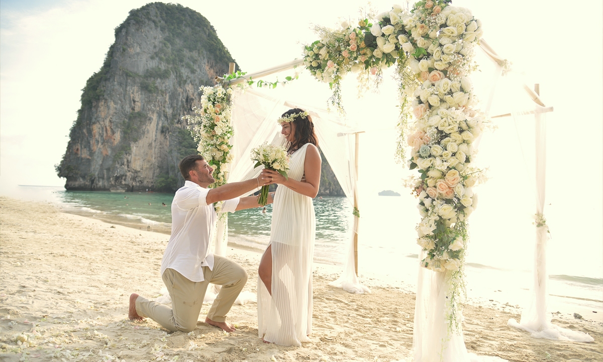 Western ceremony Railay Bay Isabella and Daniel 2