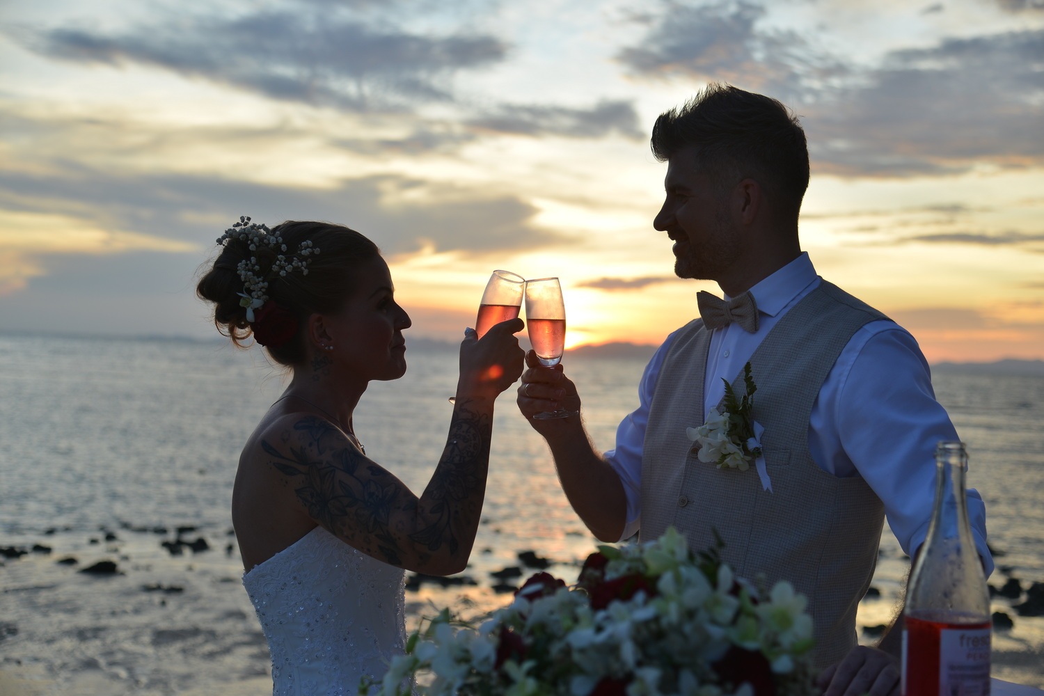 Western ceremony Railay Bay Jan and Tonja 2