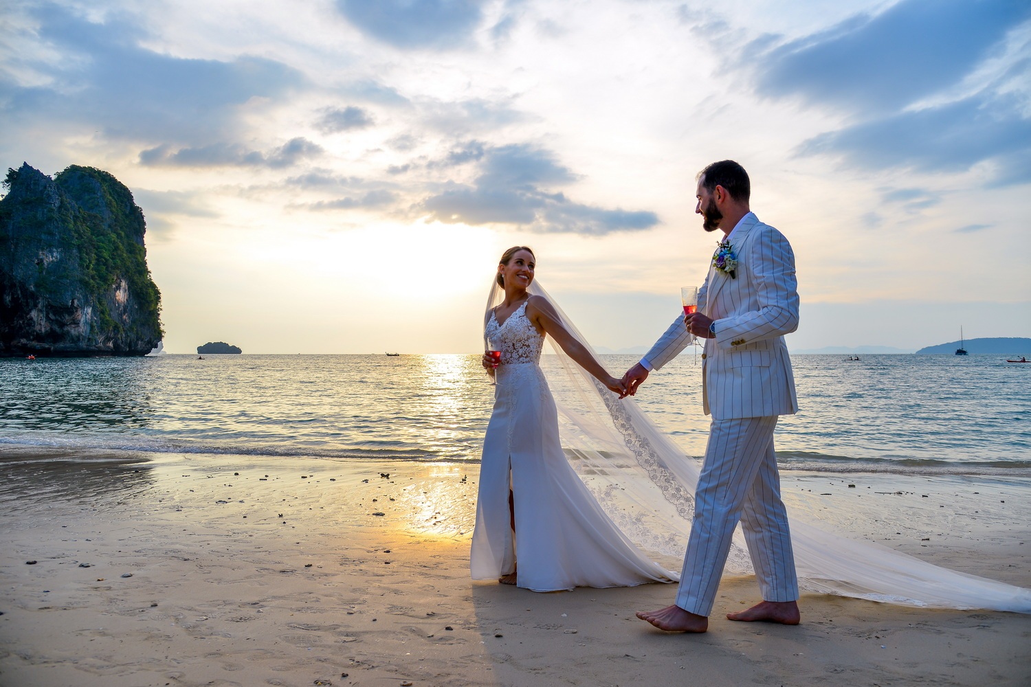 Western ceremony Railay Bay Raquel and Pedro 4